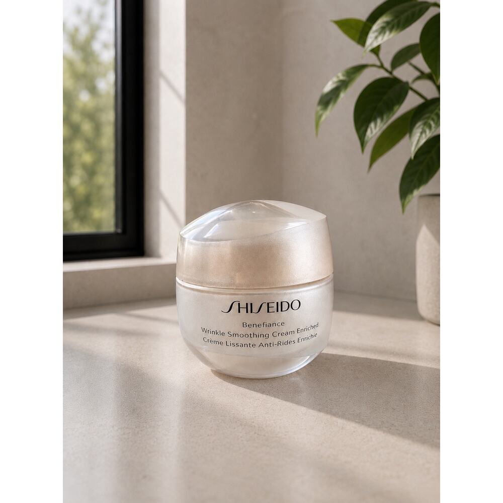 $78 New Shiseido Benefiance Wrinkle Smoothing Cream Enriched 1.7 oz Moisturizer